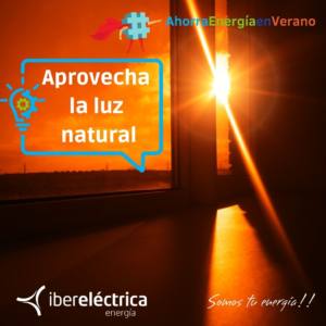 Tip y consejo para ahorrar energía en verano aprovecha la luz natural