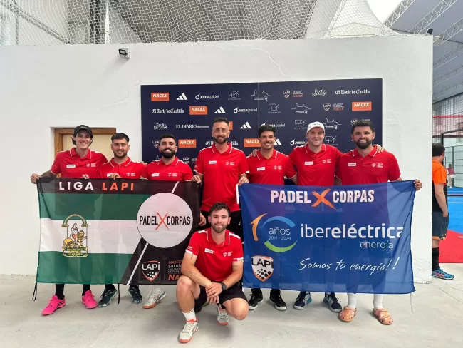 Equipo de Pádel Corpar Iberelectrica campeón de la lapi, liga de pádel internacional