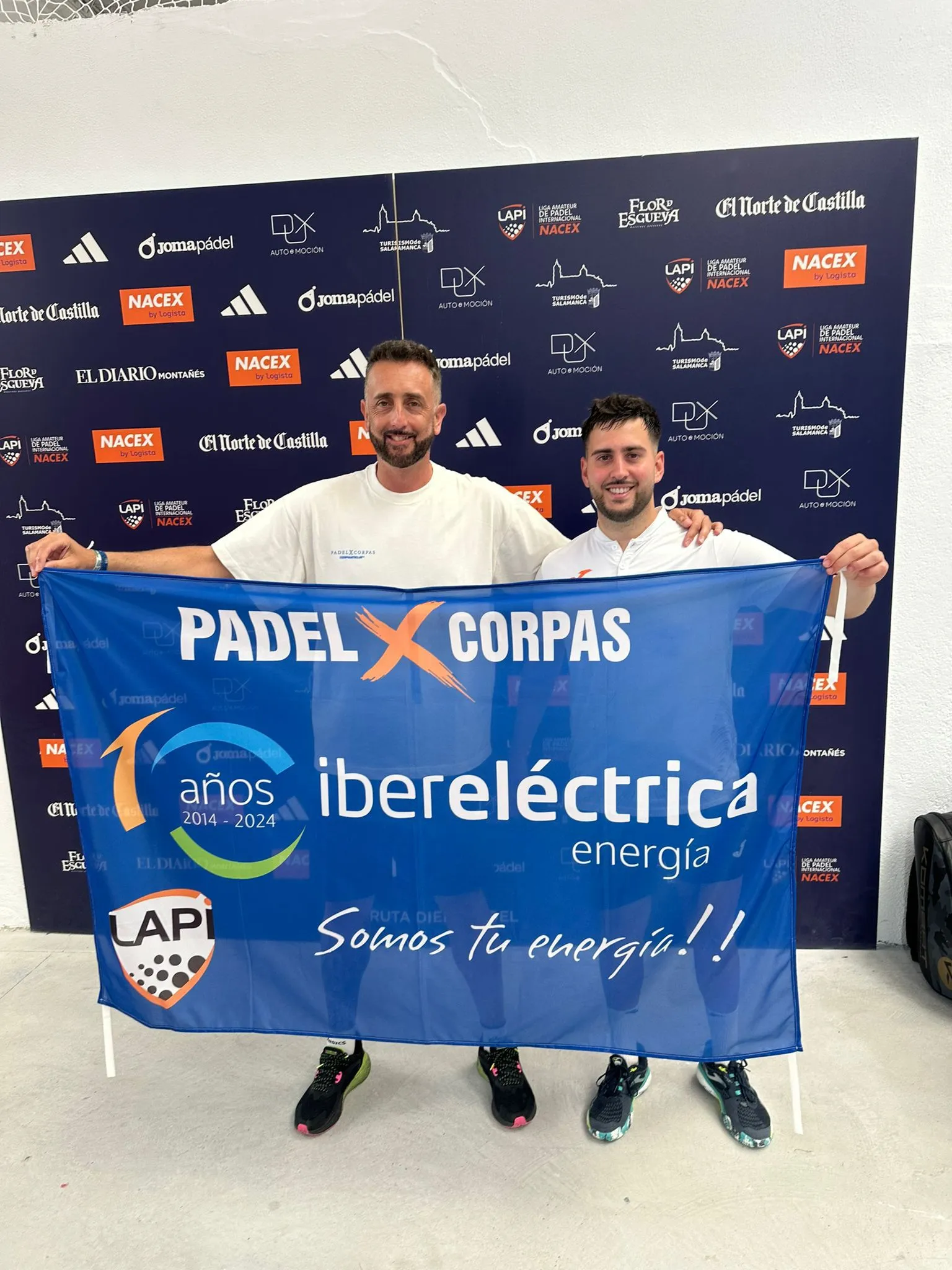 Equipo de Pádel Corpar Iberelectrica campeón de la lapi, liga de pádel internacional