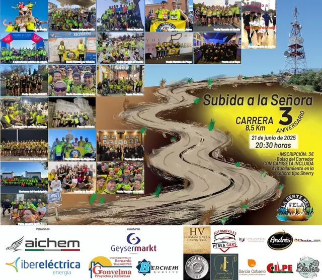 Cartel de la carrera la Gente del Vela de Marchena