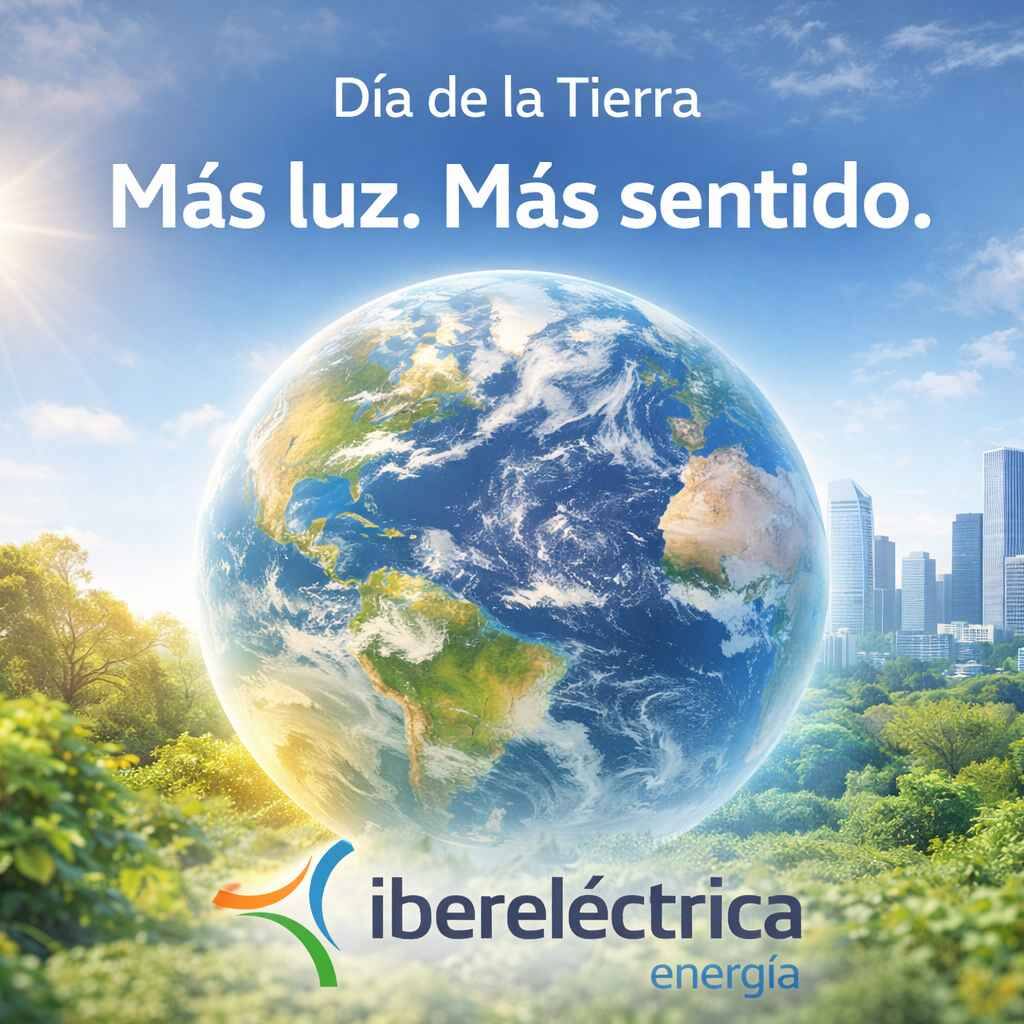 Ilustración del Día Mundial de la Madre Tierra con elementos de energía limpia y sostenibilidad