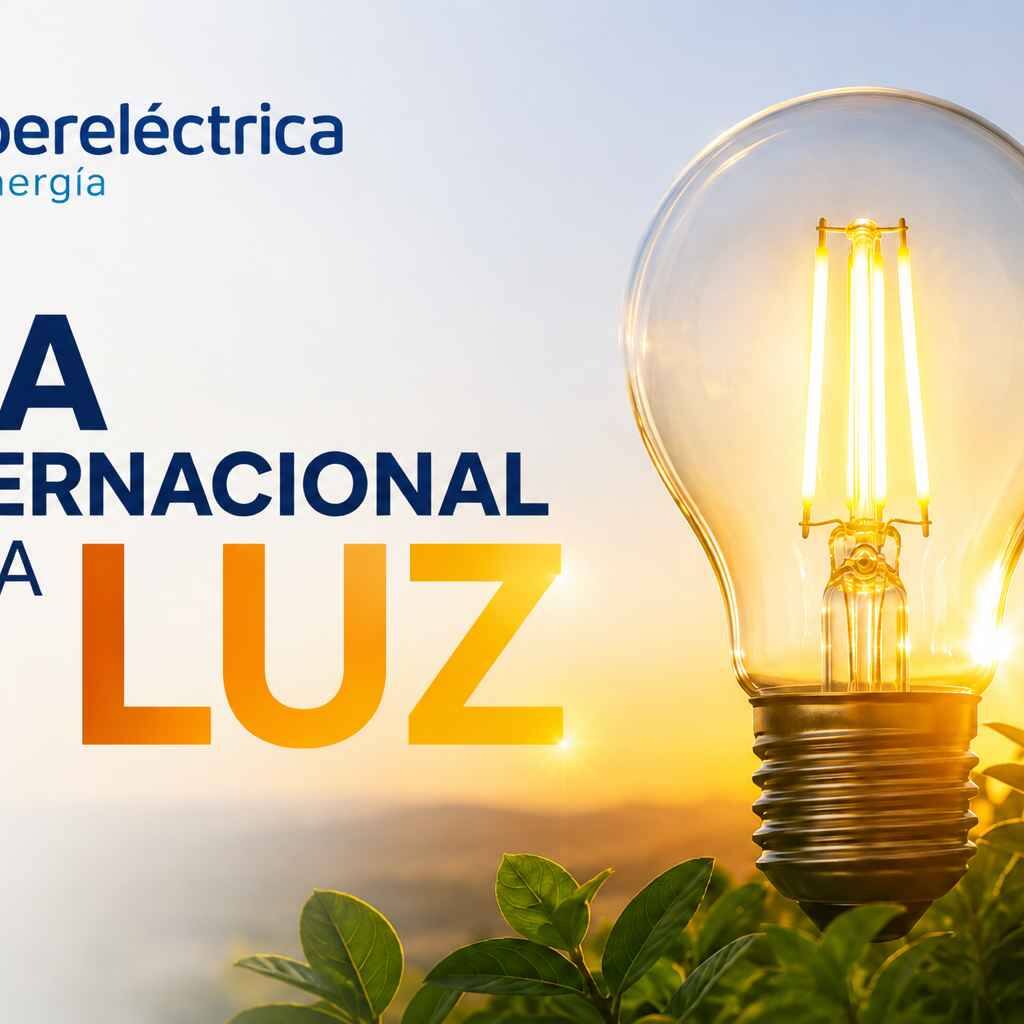 Día Internacional de la Luz y energía sostenible Ilustración del Día Internacional de la Luz relacionada con energía y sostenibilidad